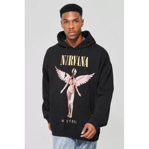 À la mode nouveauté 100% français éponge coton personnalisé imprimé sweats à capuche 3D avant côté bouffant sweats à capuche broderie Logo hiver 6XL - Product Image 4