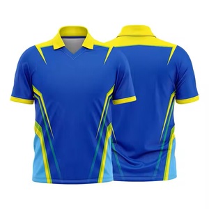 2025 nouveau Design sublimé pour Polo sport maillot pour hommes Logo personnalisable solide toile Sportsware tenue décontracté T-Shirts OEM - Product Image 3