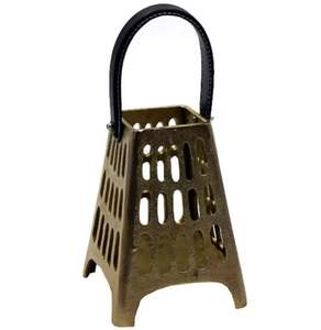 Linterna de aluminio decorativa para el hogar, chapado en latón en bruto, Color dorado, diseño moderno, soporte de vela personalizado disponible - Product Image 1