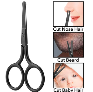 Outils de beauté de ciseaux à sourcils et à cils en acier inoxydable noir de haute qualité avec lame incurvée et tranchante - Product Image 5