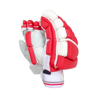 Guantes de Bateo de Críquet de Cuero PU, Protección Extra, Alta Calidad, Edición CP Plus, Color Sólido, Cierre de Tirón para 4 Estaciones, Duraderos
