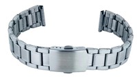 Bracelet de montre de luxe unisexe GD-P2 18-24 mm en argent, pièces de montre, boucle en acier inoxydable, bracelet de montre intelligente, résistant à l'eau, réglable