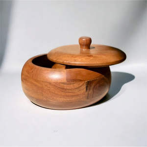 Beautiful Wooden storage <b>Box</b> <b>with</b> <b>Lid</b> best for home and kitchen natural look - Product Image 2