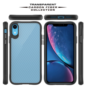 Mat Şeffaf Karbon <span class=keywords><strong>Fiber</strong></span> PC+TPU Kombine Malzeme Su Geçirmez Darbeye Dayanıklı Cep Telefonu Kılıfları Yükseltilmiş Kenarlar 12 Ay Garanti DUYIO - Product Image 3