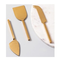 Ensemble de couverts de table pour mariage en acier inoxydable avec trancheur à fromage, fourchette, coupe-beurre, couteau à gâteau et couteau à pizza à manche marbré