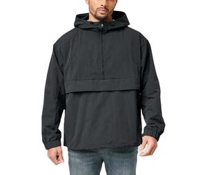 Veste coupe-vent à capuche mi-zippée décontractée d'été à la mode personnalisée pour hommes Veste d'extérieur - Product Image 1