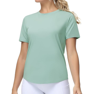 Camiseta de Mujer, Tejido Suave, Línea Suave, Forma Delicada, Flujo de Aire, Tono Ligero, Comodidad Informal para Uso Diario al Aire Libre - Product Image 1