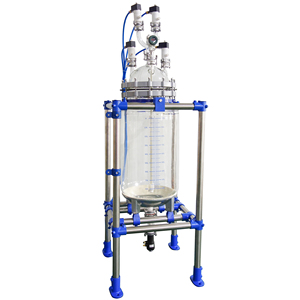 10L 20L 50L 100L 200L phòng thí nghiệm lò phản ứng hóa học trọng hai lớp kính khuấy bể lò phản ứng - Product Image 3