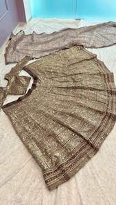 นักออกแบบล่าสุดการลําดับการเย็บปักถักร้อยเทียม Georgette ทํางานเลฮงะโชลีโดย Fab Zone - Product Image 2