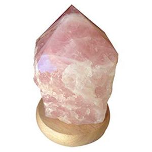 Lámpara de sal natural de gota de lágrima del Himalaya pulida ecológica con beneficios para la salud hecha a mano Sian Enterprises opciones personalizadas - Product Image 4