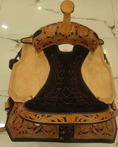 Nuevo diseño, sillín de caballo occidental, juego de tachuelas de cuero de placer Ecuestre para carreras de barriles, directo desde la India para montar a caballo - Product Image 4