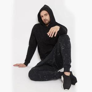 เสื้อฮู้ดผู้ชายซิปคู่โอเวอร์ไซส์โอเวอร์ไซส์ผ้าฟลีซผ้าฝ้ายเฮฟวี่เวทมีฮู้ดแบบมีซิป - Product Image 3