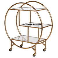 Fabricant et grossiste de chariot en métal Chariot de service de qualité supérieure fait à la main Chariot en métal de luxe de table best-seller