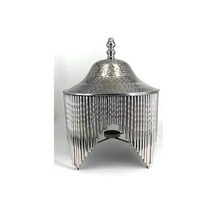 Festival Cazuela de metal decorativa con tapa Diseño de lujo Color dorado Olla caliente para Ramadán y evento - Product Image 2
