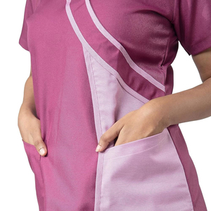 Top Design Unisexe Médecins Infirmières Scrubs Ensembles Confortable Santé Clinique Vêtements Médicaux Haute Soins Infirmiers OEM Tissé Scrub Costumes - Product Image 4