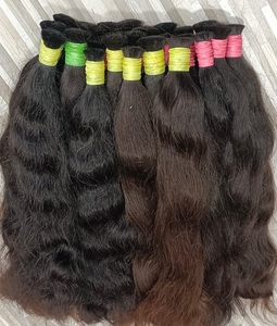Vierge pure non transformée en vrac vague Super cheveux simple dessiné naturel Temple indien Remy tissage Extension vraie vague en vrac - Product Image 1