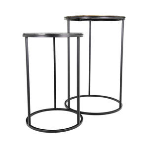 Hot Selling Antique Aluminum Top Side <b>Table</b> With Metal Legs <b>Round</b> Furniture for Living Room or Bedroom Furniture - Product Image 2