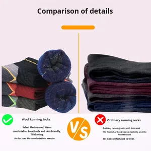 Professional <b>Merino</b> <b>Wool</b> <b>Socks</b> for Men <b>Women</b> Adult's Thickened Breathable Non-Slip Crew Bottom Running <b>Socks</b> Wear-Resistant - Product Image 3