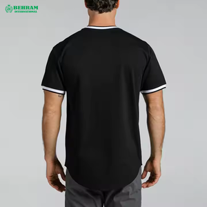 Custom Blank T <b>Shirt</b> for Men <b>100</b>%Cotton <b>Polyester</b> Heavy Weight Ringer T-<b>shirt</b> Loose fit Sleeve Round Neck Casual Wear Ringer - Product Image 6