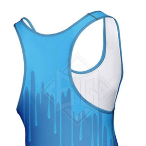 Singlet de lutte respirant à séchage rapide pour adultes professionnels avec coutures Flatlock pour un ajustement serré personnalisable - Product Image 6