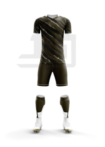 Tenue de football athlétique personnalisée, maillot de football respirant, short à cordon de serrage, tissu léger 100% polyester pour équipe - Product Image 3