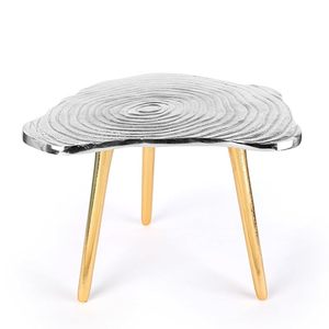 Mesa auxiliar de aluminio moderna de fabricante OEM para decoración de sala de estar con diseño ligero, duradero y elegante - Product Image 1