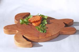 Planche à découper en bois AXIOM de qualité supérieure - Surface écologique et durable pour couper les fruits, les légumes et la viande, tailles et formes personnalisables - Product Image 5