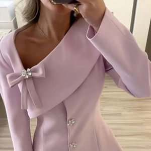 2025 @ Indian/Pakistani Indo-Western Stunning Blazer & Stylish Pant Dress with high Quality of Crape Fabric for Party-Wear - Product Image 1