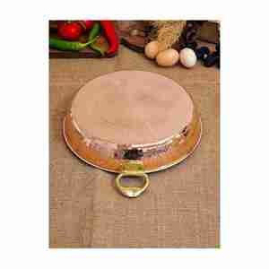 Vente chaude à prix raisonnable Exportateur de plats de service blanc et or de l'Inde Ensembles d'ustensiles de cuisine Pot de service en cuivre sûr - Product Image 6