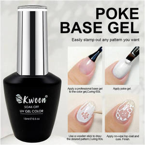 Kween Poke Gel 5-Piece Kit-Black & White Magic Nail Art Poking Sculpting <b>Builder</b> Gel - Product Image 1