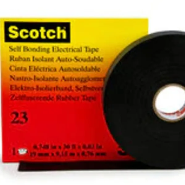 Nastro di giunzione in gomma Scotch autofondente altamente conformabile 23, 19 mm x 9.15 m, colore nero