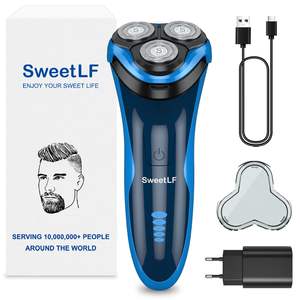 Afeitadora Eléctrica Recargable para Hombre, Maquinilla de Afeitar Rotatoria Húmeda/Seca con Resistencia al Agua IPX7, Recortadora de Barba Húmeda/Seca para Afeitar la Cara - Product Image 2