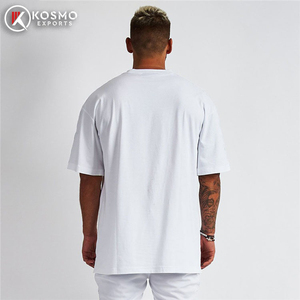 เสื้อยืดเจอร์ซีย์พิมพ์ลายตามสั่ง ผู้ชาย ผ้าฝ้าย/ใยไผ่ คุณภาพสูง คอริบ ทรงหลวม ไหล่ตก สไตล์สตรีทแวร์ โอเวอร์ไซส์ - Product Image 3