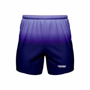 Short de gym en maille personnalisé pour hommes, entrejambe de 5 pouces, double couche, respirant, motif solide, logo, style hip-hop vierge - Product Image 4
