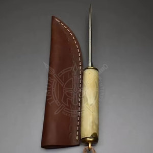 Professional Hand Forged High Carbon Steel Straight Back Blade 3mm Thick Traditional Viking <b>Knife</b> <b>Bone</b> <b>Handle</b> OEM - Product Image 2
