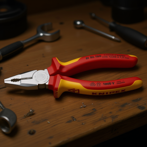 Alicates Combinados Knipex VDE de Cromo Vanadio, Cromados - Product Image 3
