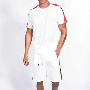 Ensembles d'été pour hommes imprimés sur mesure survêtements vêtements de sport pour hommes shorts décontractés t-shirts ensemble jumeau d'été - Product Image 6