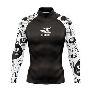 Men's Rash Guards Surfing Diving Suit <b>Swimwear</b> Long Sleeve T-shirt <b>Uv</b> <b>Protection</b> Swimsuit Swimming Surf Tight Shirts Gym Clothes - Product Image 6