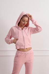 Conjunto Deportivo de Felpa para Mujer, OEM, Poliéster/Algodón, Corte Regular, Sudadera con Cierre, Pantalones Deportivos Transpirables de Secado Rápido - Product Image 4