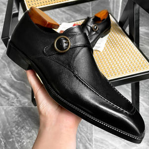 Chaussures habillées pour hommes de haute qualité, chaussures en cuir véritable, pantalons habillés pour hommes, élégantes - Product Image 3