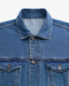 เสื้อแจ็คเก็ตยีนส์แขนยาวลำลองสำหรับผู้ชาย ใส่ได้ในฤดูหนาว เป็นมิตรกับสิ่งแวดล้อม ป้องกันรังสียูวี ปิดด้วยกระดุมเม็ดเดียว ปกเสื้อพับได้ ทรงปกติ ระบายอากาศได้ดี - Product Image 3