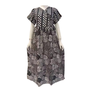 ชุดเดรสลำลอง Chibi daster ใหม่ชุดเดรสลำลองเหมาะสำหรับใช้ในบ้านในกิจกรรมในร่มชุดเดรสใส่ประจำวันสำหรับผู้หญิงใส่ผ่อนคลายฤดูร้อน - Product Image 3