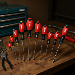 Juego de 10 Destornilladores de Cabeza Plana PHILLIPS POZIDRIV de USAG - Product Image 3