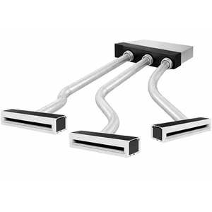 Kit de plénum isolé à 3 zones pour climatisation par conduits, complet avec grille de ventilation rétractable, pièce pour systèmes CVC - Product Image 1