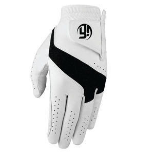Gant en cuir blanc Cabretta respirant personnalisé en gros Gants de golf homme en cuir durable avec logo personnalisé - Product Image 4