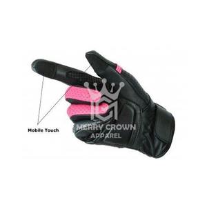 Gants de course de moto en cuir en gros avec logo personnalisable de vente d'écran tactile en ligne pour le sport et le cyclisme - Product Image 6