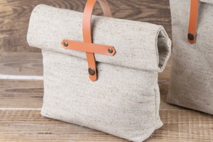 Bolsa de Comida Reutilizable Aislada, Portátil y Ecológica de Lona y Cuero para Viajes y Uso al Aire Libre para 2 Personas LCLB-0075 - Product Image 4