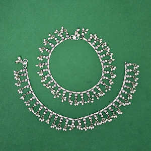 Moti Payal Tobilleras de moda con revestimiento oxidado para mayoristas en India - Product Image 4