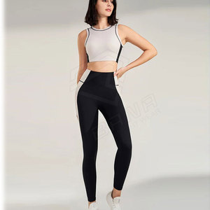Conjunto de yoga sólido de talla grande para mujer, ropa deportiva para gimnasio, diseño sublimado informal de gran tamaño - Product Image 4