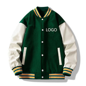Dernière conception 2025 personnalisé hommes veste d'hiver support en gros nouvelles manches en cuir Baseball Letterman Varsity vestes personnalisées - Product Image 5